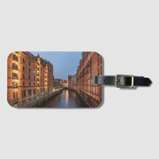 Hamburg Duitsland Bagagelabel (Voorkant (horizontaal))