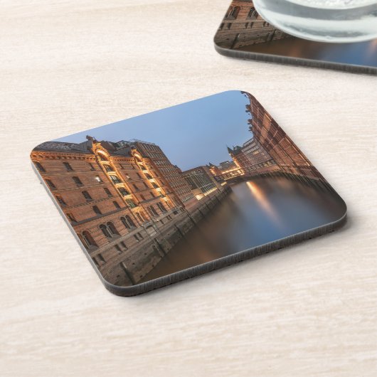 Hamburg Duitsland Bier Onderzetter (Linkerzijde)