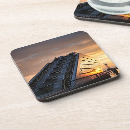 Hamburg Duitsland Bier Onderzetter (Linkerzijde)