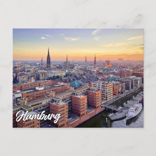 Hamburg, Duitsland Briefkaart (Voorkant)