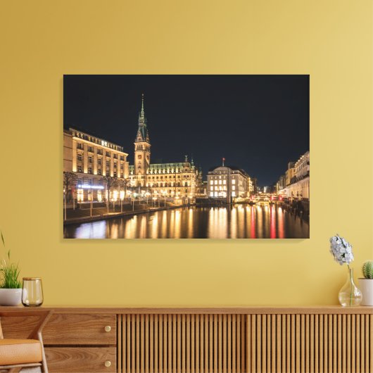 Hamburg Duitsland Canvas Print (Insitu (Woonkamer))