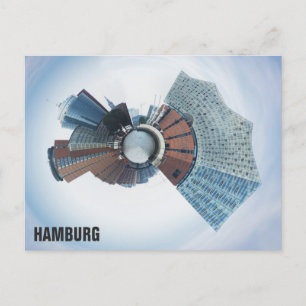 Hamburg Duitsland City Skyline Panorama Travel Pho Briefkaart