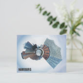 Hamburg Duitsland City Skyline Panorama Travel Pho Briefkaart (Staand voorkant)