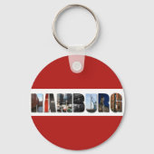Hamburg Duitsland City Travel Photos Sleutelhanger (Achterkant)