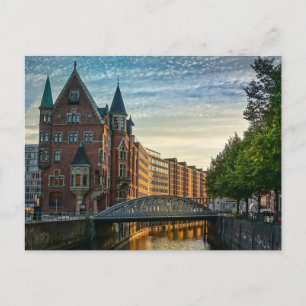 Hamburg, Duitsland City Uitzicht Briefkaart