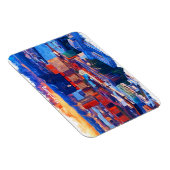 Hamburg Duitsland City Uitzicht Waterverf Magneet (Rechterzijde)