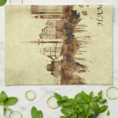 Hamburg Duitsland Cityscape Theedoek (Gevouwen)