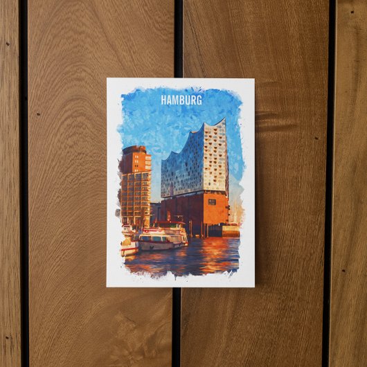 Hamburg Duitsland Elbphilharmonie Reizen Briefkaart
