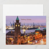 Hamburg Duitsland foto van cityscape Feestdagenkaart (Voorkant / Achterkant)