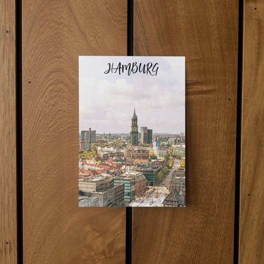 Hamburg Duitsland Hanzestad City Uitzicht Briefkaart