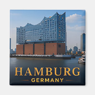 Hamburg Duitsland Havenstad Reisbestemming Magneet