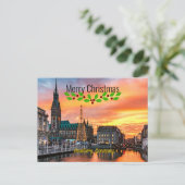 Hamburg, Duitsland Kerstmis Briefkaart (Staand voorkant)