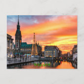 Hamburg, Duitsland Kerstmis Briefkaart (Voorkant)