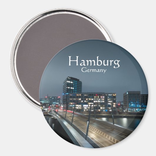 Hamburg Duitsland Magneet (Voorkant / Achterkant)
