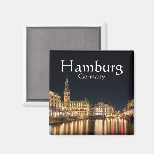 Hamburg Duitsland Magneet (Voorkant / Achterkant)