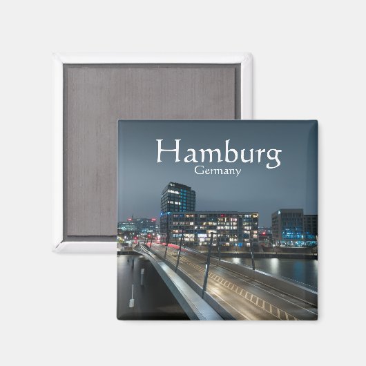 Hamburg Duitsland Magneet (Voorkant / Achterkant)