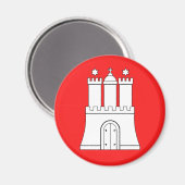 Hamburg, Duitsland Magneet (Voorkant / Achterkant)