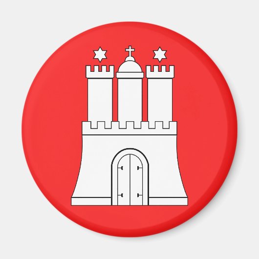 Hamburg, Duitsland Magneet (Voorkant)