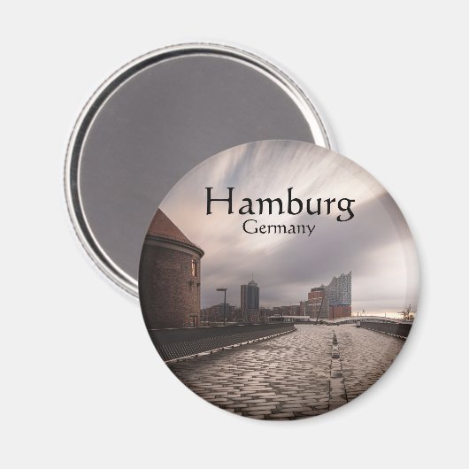 Hamburg Duitsland Magneet (Voorkant / Achterkant)