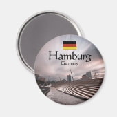 Hamburg Duitsland Magneet (Voorkant / Achterkant)