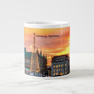 Hamburg, Duitsland met Kerstmis Grote Koffiekop