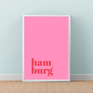 Hamburg Duitsland moderne stad Poster