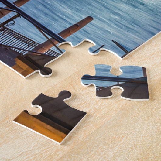 Hamburg, Duitsland panoramisch uitzicht bij scheme Legpuzzel (Zijkant)