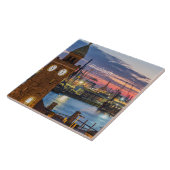 Hamburg, Duitsland panoramisch uitzicht bij scheme Tegeltje (Zijkant)