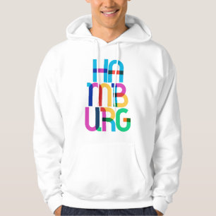 Hamburg Duitsland Pop Art Letters Hoodie