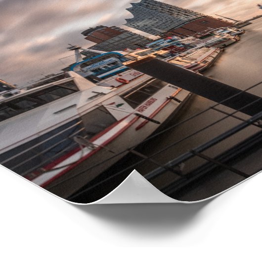 Hamburg Duitsland Poster (Hoek)