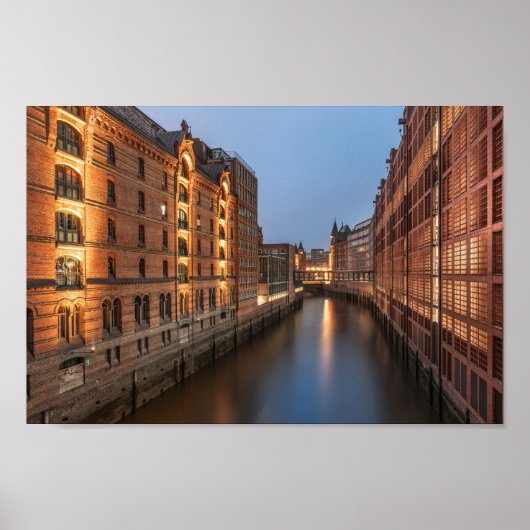 Hamburg Duitsland Poster (Voorkant)