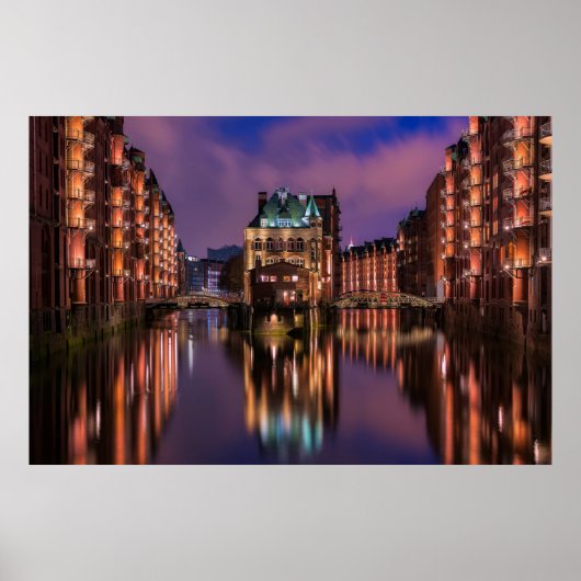 Hamburg Duitsland Poster (Voorkant)