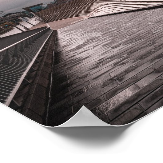 Hamburg Duitsland Poster (Hoek)