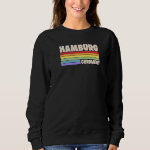 Hamburg Duitsland Rainbow Gay Pride Merch Retro 70 Trui