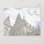 Hamburg Duitsland Rathaus Briefkaart (Achterkant)