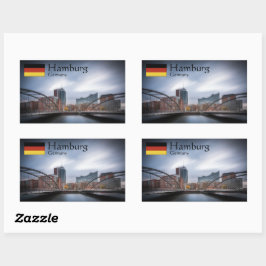 Hamburg Duitsland Rechthoekige Sticker