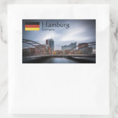 Hamburg Duitsland Rechthoekige Sticker (Tas)