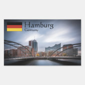 Hamburg Duitsland Rechthoekige Sticker (Voorkant)