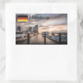 Hamburg Duitsland Rechthoekige Sticker (Tas)