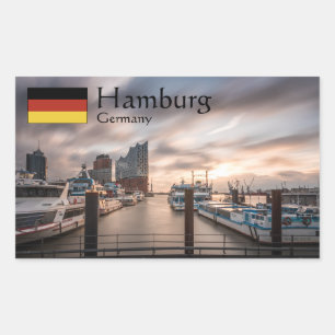 Hamburg Duitsland Rechthoekige Sticker