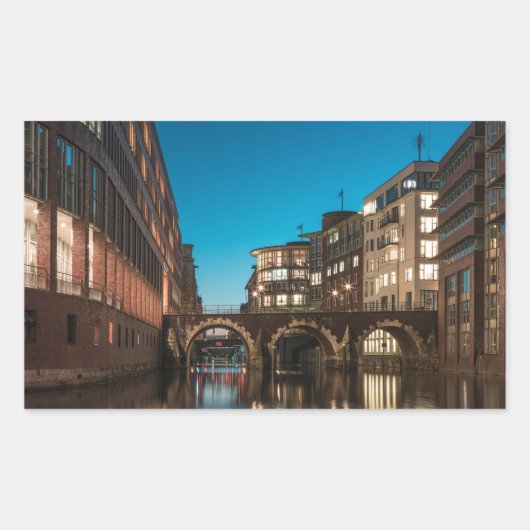 Hamburg Duitsland Rechthoekige Sticker (Voorkant)