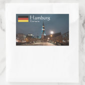 Hamburg Duitsland Rechthoekige Sticker (Tas)