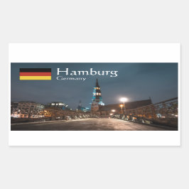 Hamburg Duitsland Rechthoekige Sticker