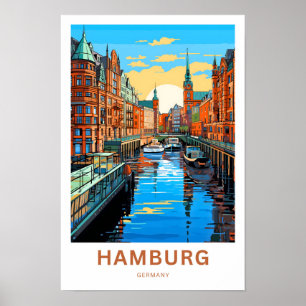 Hamburg Duitsland Reisprint Poster