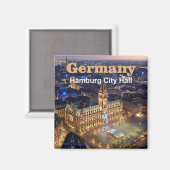 Hamburg Duitsland Reizen Foto Souvenir Magneten (Voorkant / Achterkant)
