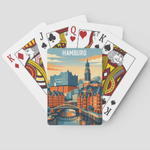 Hamburg Duitsland Reizen Minimalist Haven  Pokerkaarten