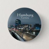 Hamburg Duitsland Ronde Button 5,7 Cm (Voorkant)