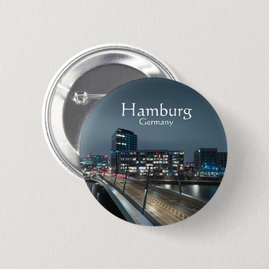 Hamburg Duitsland Ronde Button 5,7 Cm (Voorkant /achterkant)