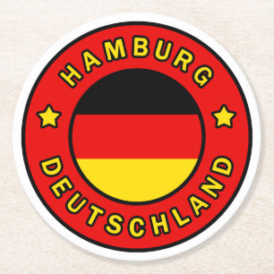 Hamburg Duitsland Ronde Kartonnen Onderzetter