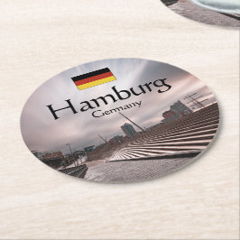 Hamburg Duitsland Ronde Kartonnen Onderzetter